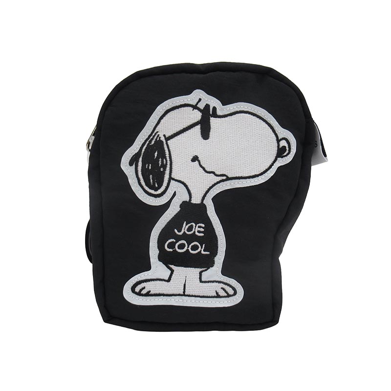 PEANUTS  モノトーン JOE COOL ダイカットポーチ/横顔